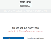 Tablet Screenshot of esmogprotect.ch